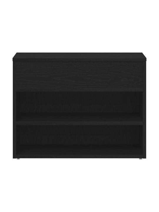 Entry Furniture with Shoe Rack & Bench Black Beech 60x30x45cm