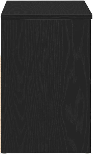 Entry Furniture with Shoe Rack & Bench Black Beech 60x30x45cm