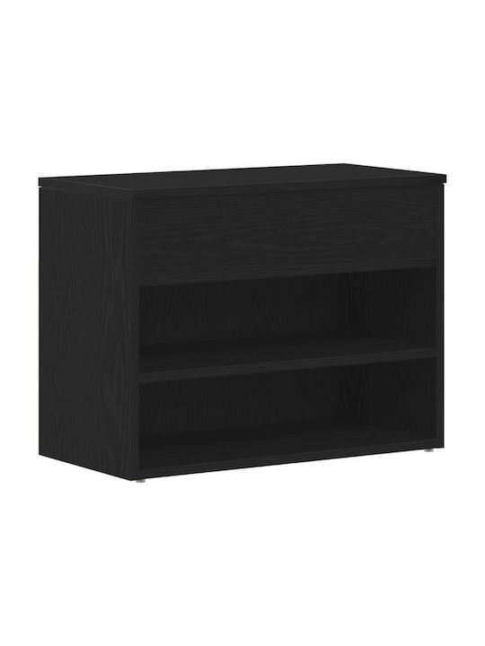 Entry Furniture with Shoe Rack & Bench Black Beech 60x30x45cm