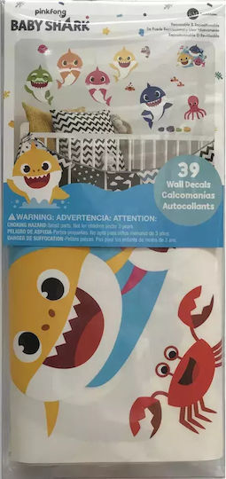 RoomMates Decor Детска стикерна за стена Стена Baby Shark RoomMates Decor Детска стикерна за стена Стена Baby Shark