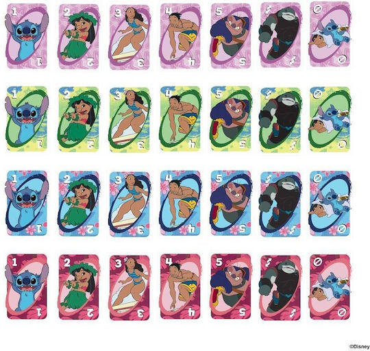 Board Game UNO Lilo & Stitch for 2-10 Players 7+ Years Old Mattel