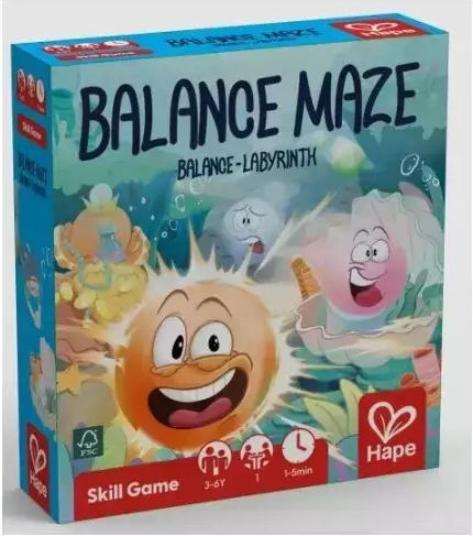 Настолна игра Balance Maze за 1 играч 3+ години (EN) Hape