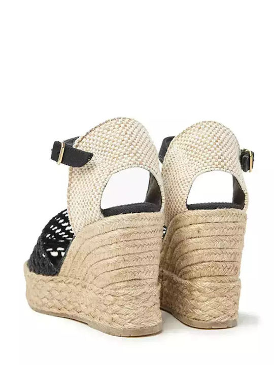 Women's Platform Espadrilles Black