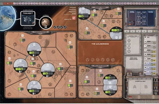 Board Game Red Dust Rebellion for 1-4 Players 14+ Years Old (EN) GMT Games