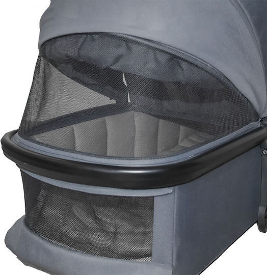 Bebe Stars Mirage Ρυθμιζόμενο Καρότσι 3 σε 1 Kατάλληλο για Nεογέννητο Grey