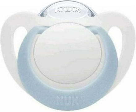 Nuk Genius Orthodontic Pacifier Silicone with Case White-Light Blue for 0-6 months