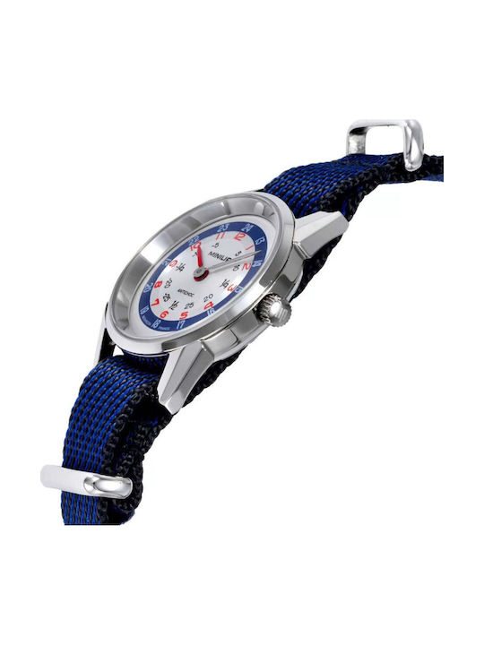 Lip Watches Men's Watch Battery with Blue Fabric Strap