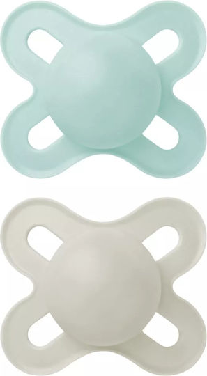 Mam Original Start Orthodontic Pacifiers Silicone Green-Cream for 0-2 months 2pcs