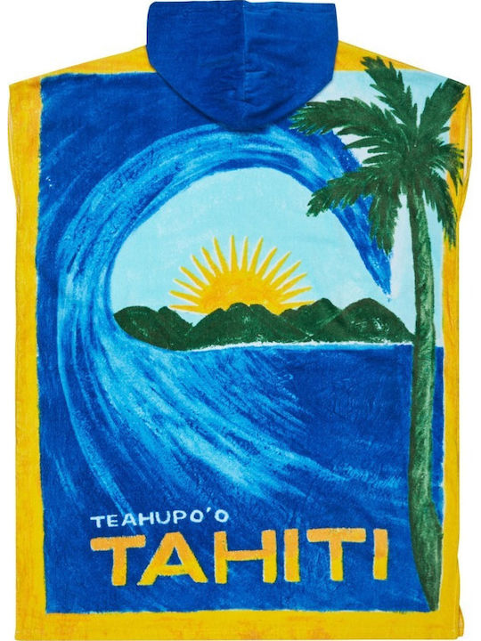 Roxy Atlas Beach Poncho Cotton Blue