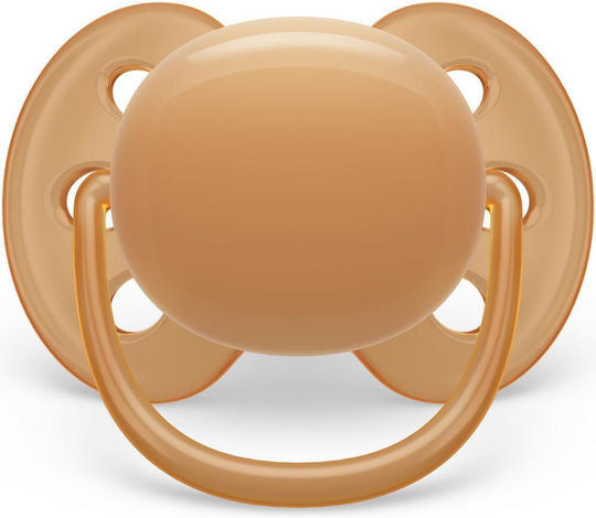 Philips Ultra Soft Πιπίλες Σιλικόνης Μωβ-Πορτοκαλί για 6-18 μηνών 2τμχ