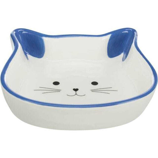 Trixie Keramik Schalen Futter & Wasser für Hund & Katze 250ml 12cm in Blau Farbe