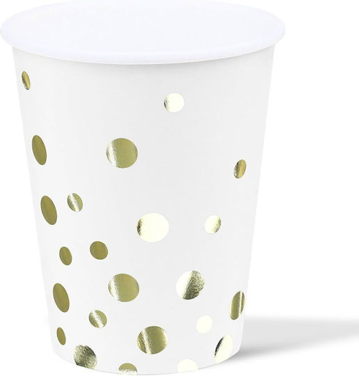 Einwegbecher Papier Weiß 250ml 12Stück