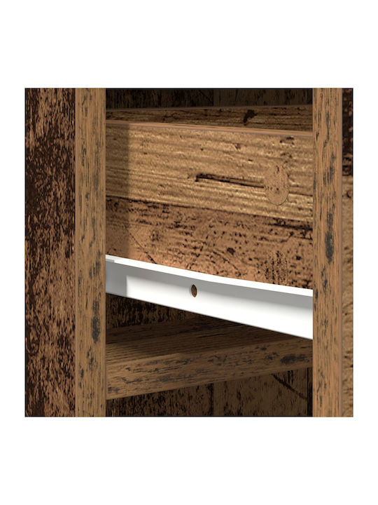 Bufet din Lemn Masiv cu Sertare Brown 40x41x135cm