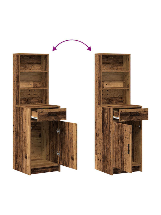 Bufet din Lemn Masiv cu Sertare Brown 40x41x135cm