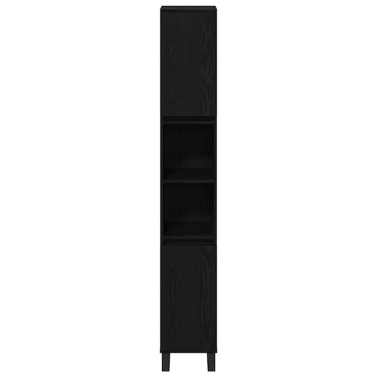 vidaXL Στήλη Μπάνιου Δαπέδου Μ30xΒ30xΥ190cm Μαύρη