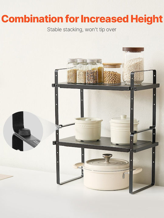 Vevor Tischspiel Inox Küchenorganisationsständer 16cm Grau