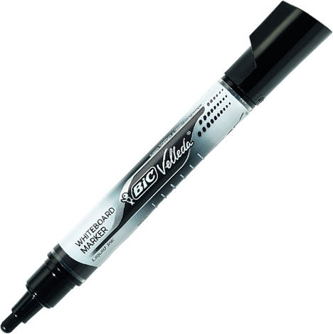 Marker neagră pentru tablă albă Velleda Bic 3086123304598