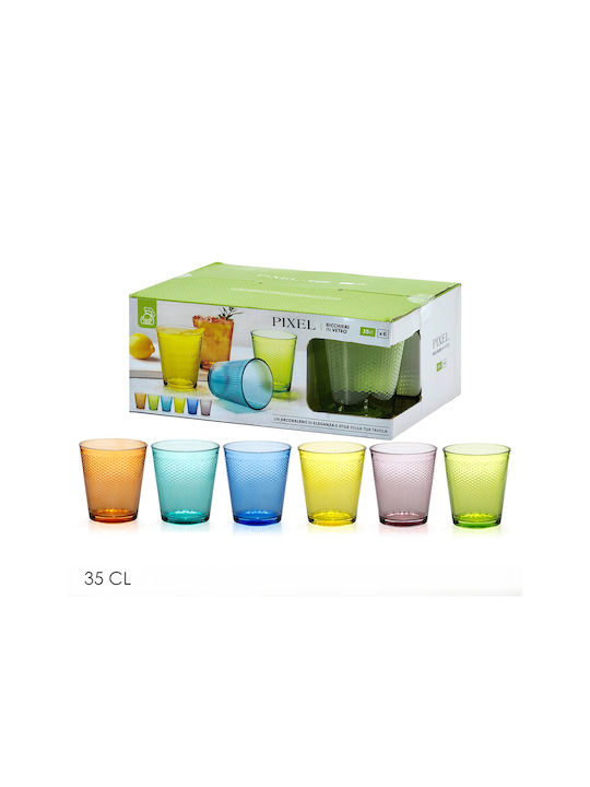 General Trade Gläser-Set Wasser in Mehrfarbig Farbe 350ml 6Stück