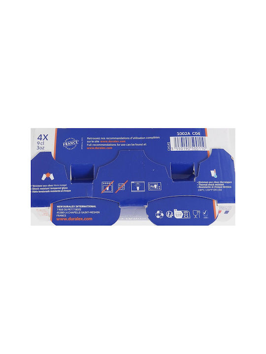 Duralex 1002AC04 Σφηνοπότηρο από Κρύσταλλο 90ml