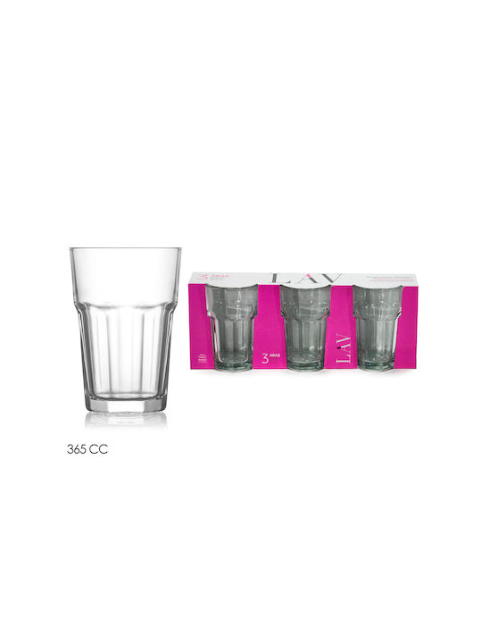 Gurallar Aras Water Glasses Set of 3 Crystal