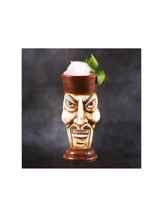 APS Fu Manchu Glass Cocktail/Drinking made of Ceramic in Beige Color 360ml 28.00021