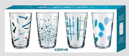 Marva Set Gläser Wasser aus Glas 400ml 4Stück Marva Set Gläser Wasser aus Glas 400ml 4Stück