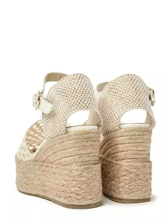 Women's Platform Espadrilles Beige