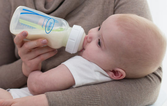 Dr. Brown's Glass Baby Bottle Options Anti-colic with Silicone Teat for 0+ Months Transparent 270ml