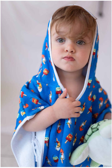 Tortue Kids Beach Poncho Blue Ice Creams