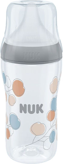 Nuk Plastic Baby Bottle Perfect Match Anti-Colic with Silicone Nipple for 3+ months Gray 260ml