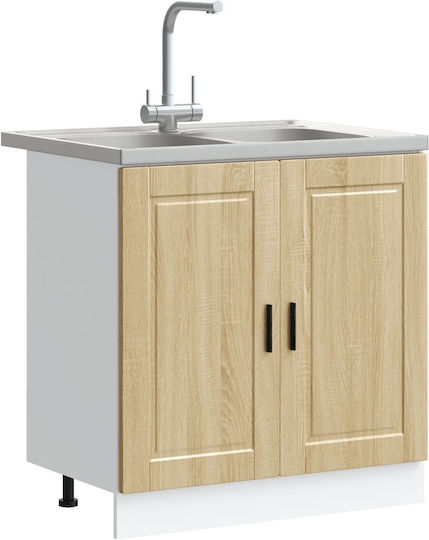 Dulap pentru Chiuvetă Sonoma Oak 80x46x84.5buc