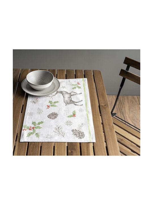 Maison D'hermine Christmas Σουπλά Καφέ 48x33cm 4τμχ