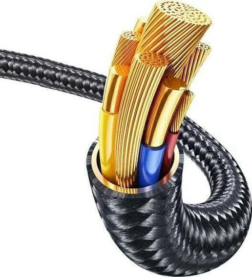 Usams USB-C to Lightning Cable 30W Μαύρο 1.2m (SJ743USB01)