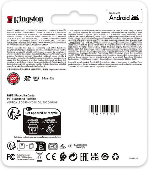 Kingston Canvas Go Plus microSDXC 128GB U3 A2 UHS-I 200MB/s