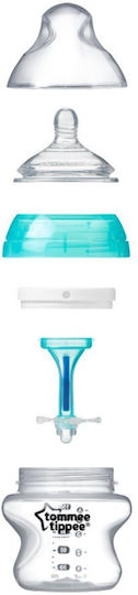 Tommee Tippee Πλαστικό Μπιμπερό Advanced Anti-colic Κατά των Κολικών με Θηλή Σιλικόνης για 0+ μηνών Ροζ 260ml