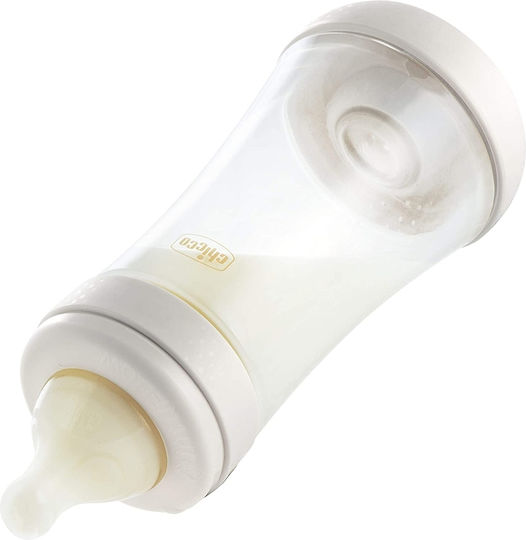 Chicco Sticlă de Plastic pentru Bebelusi Perfect 5 Anti-Colici cu Tetină din Silicon pentru 4+ luni White Mangekyu 300ml