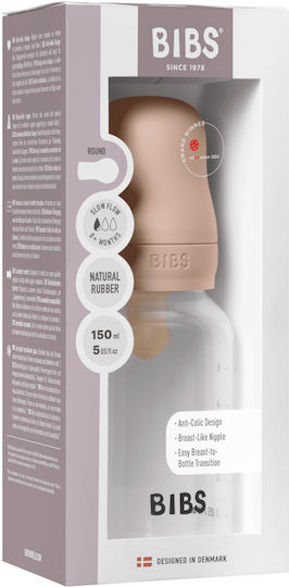 Bibs Plastikflasche Gegen Koliken mit Kautschuksauger für 0+, 0+ m, Monate Pink 150ml