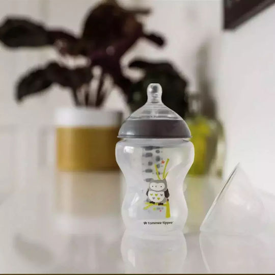 Tommee Tippee Πλαστικό Μπιμπερό Closer To Nature Κατά των Κολικών με Θηλή Σιλικόνης για 3+ μηνών 260ml