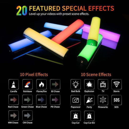 Feelworld Mt2 RGB тръбна светлина