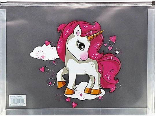 Mapă cu fermoar Foska A4 Df1030 Unicorn Diverse modele Fsdf103xa