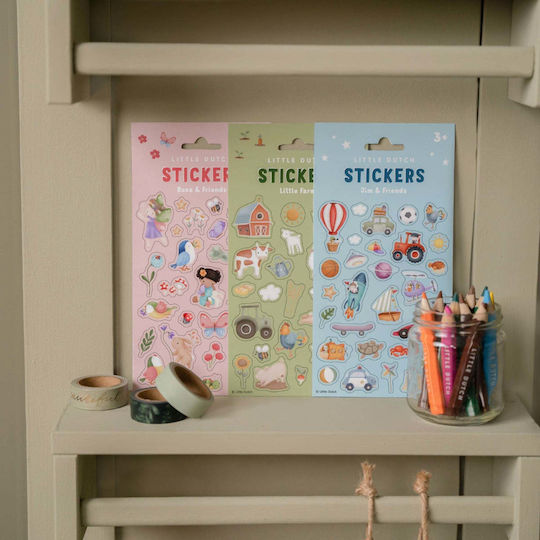 Little Dutch Stickers Jim & Friends for Children 3+ years Years