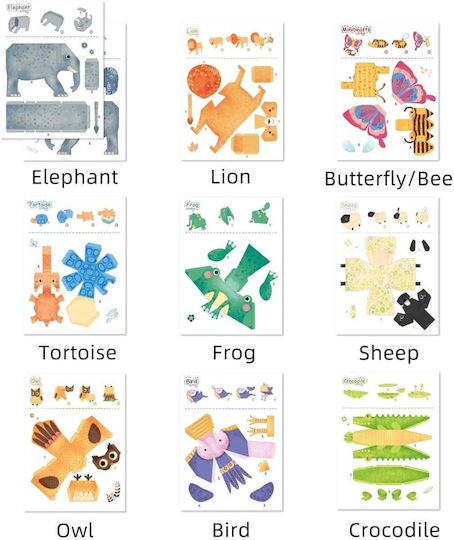 MiDeer Οριγκάμι Animals για Παιδιά 5+ Ετών 10τμχ