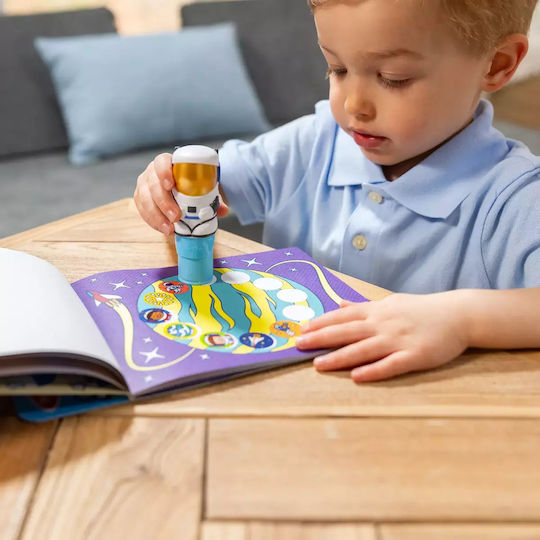 Melissa & Doug Children's Craft Sticker WOW! Activity Book with Sticker Stamp, Astronaut for Children 3 Years Atlas
