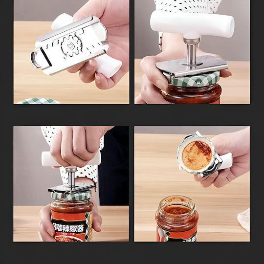 Luwomen Jar Bottle Opener Dosenöffner für Gläser Rostfreier Stahl