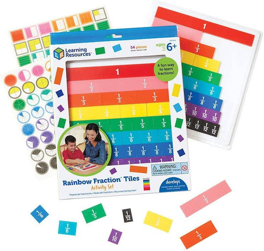 Learning Resources Math Game Fractions Образователна Игра Букви и цифри за 6-10 Години