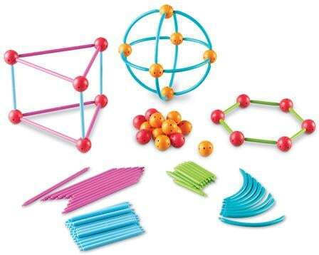 Learning Resources Geometric Shapes Building Set Joc Educațional de Cunoștințe pentru 5+ ani Ani