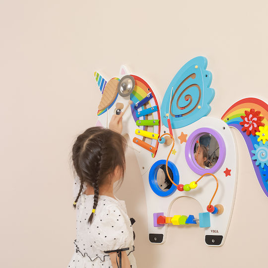 Viga Toys Manipulation Unirosette Montessori Joc Educațional de Cunoștințe din Lemn