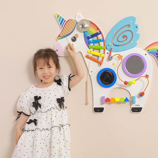Viga Toys Manipulation Unirosette Montessori Joc Educațional de Cunoștințe din Lemn