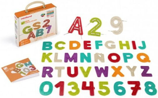 Miniland Eco Activity 123 ABC Educational Game Letters & Numbers for 3-6 Years Old