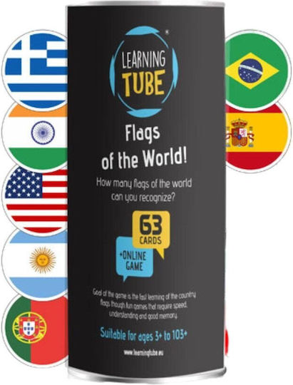 K-Toyz Learning Tube Flags of the World Educational Game Knowledge for 3+ years Years Old